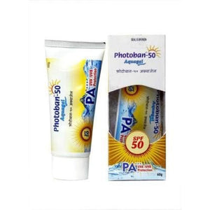 MICRO Photoban 50 Aquagel With Spf 50 (60 gm) - UV Rays Protector Skin Lotion/Cream/Sunscreen