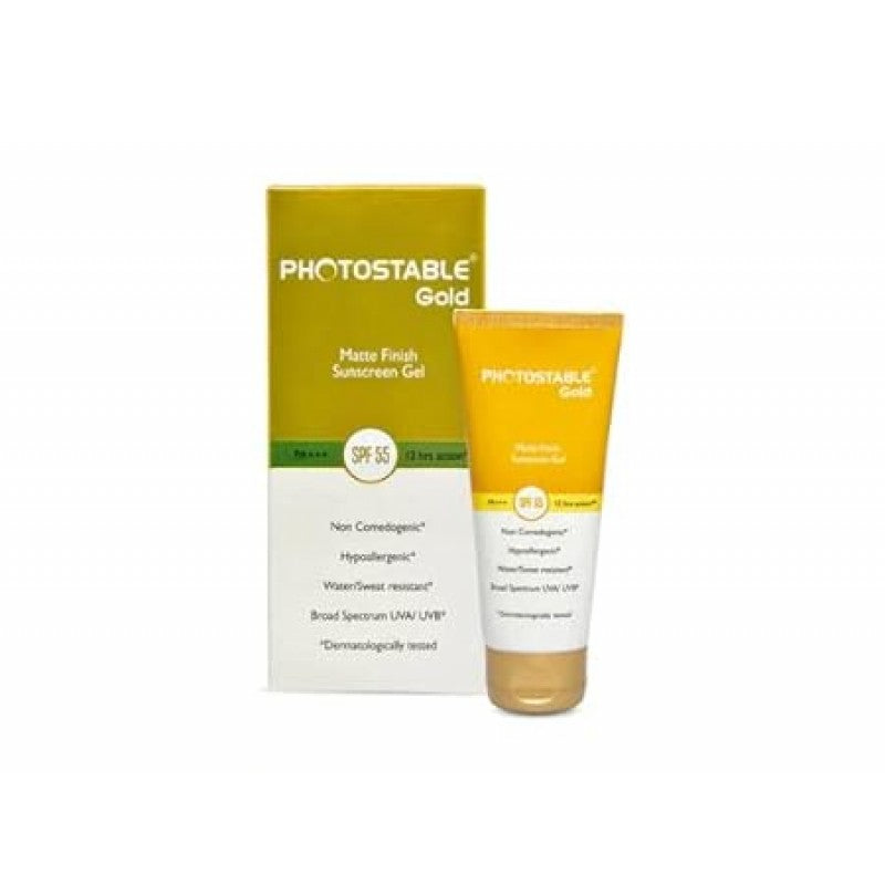 PHOTOSTABLE Gold Matte Finish Sunscreen Gel SPF 55 PA+++ 50 gm (Pack of 1 x 50gm)