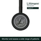 3M Littmann Classic III Stethoscope 5811 – Smoke-Finish Chestpiece, Black Tube, 27 Inch