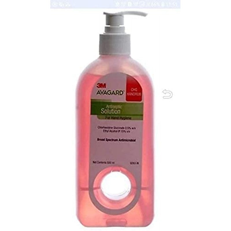 3M AVAGARD CHG Handrub with Dispenser Pump (500ml)