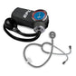 BPL Medical Technologies Aneroid Sphygmomanometer Manual Arm Blood Pressure Monitor | Stainless Steel Dual Premium Stethoscope, Black