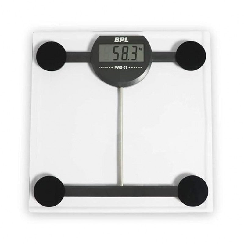 BPL Medical Technologies PWS-01 Personal Weighing Scale for accurate Weight Measurement (Transparent)