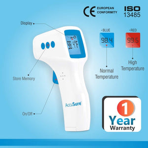 Accusure Forehead Thermometer - Contact Less, Fully Digital
