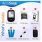 Accusure Simple Glucometer with 25 Test Strips (Multi Color)