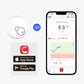 Sinocare iCan CGM Continuous Glucose Monitor, 15 Days Lifespan & IP28, Output Test Value Every 3 Minutes Via iCan CGM App, 1 Pack Sensor & Transmitter