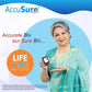 Accusure Simple Glucometer with 25 Test Strips (Multi Color)