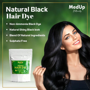 MEDUP Natural Henna Hair Dye | Long Lasting Ammonia Free Hair Dye | Nourishing with Natural Extracts | 50 g | For Men & Women