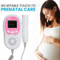 BPL Medical Technologies FD-03 Fetal Doppler Smart Noise Reduction & Heartbeat Detection Machine with in-Built Speaker for Home and Clinic Use - Pink & White
