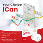 Sinocare iCan CGM Continuous Glucose Monitor, 15 Days Lifespan & IP28, Output Test Value Every 3 Minutes Via iCan CGM App, 1 Pack Sensor & Transmitter