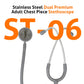 BPL Medical Technologies ST-06 Dual-Head Stainless Steel Stethoscope – Grey
