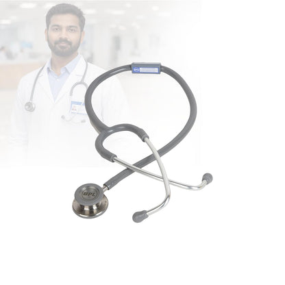 BPL Medical Technologies ST-06 Dual-Head Stainless Steel Stethoscope – Grey