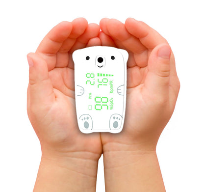 BPL Medical Technologies Smart Oxy Junior Fingertip Pulse Oximeter for Children|High Accuracy|SPO2|Perfusion Index| Age Range - 3-12 Yrs - White