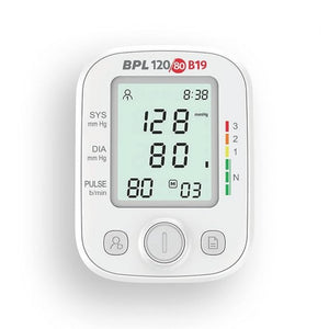 BPL B19 Digital Blood Pressure Monitor Fully Automatic BP Checking Machine with USB, LCD Display, 3 Years Warranty