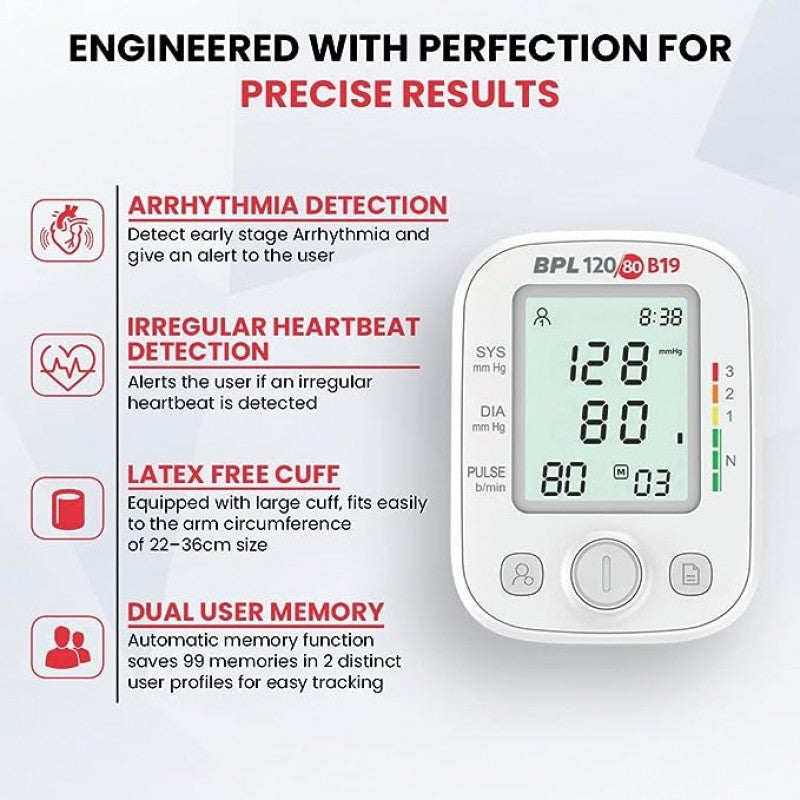 BPL 120/80 B19 Blood Pressure Monitor: Reliable Tracking