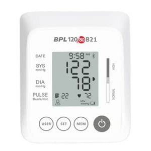BPL B21 Digital Blood Pressure Monitor Fully Automatic BP Checking Machine with USB, LCD Display | 3 Years Warranty