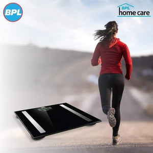 BPL Medical Technologies PWS-01+ BT Bluetooth Enabled Weighing Machine (Black)