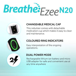 BPL Medical Technologies Breath Ezee N20 Nebulizer - (White)