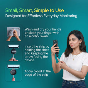 BeatO Curv Glucometer Test Strips for Glucometer Machine | Sugar Test Strips | Blood Glucose Test Strips (50 Foil Test Strips Only)