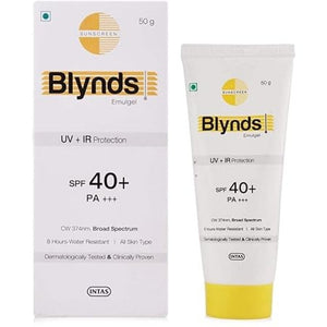 Blynds Emulgel 40+ & Pa+++ Sunscreen SPF 40 Gel, 50g For All Skin Type