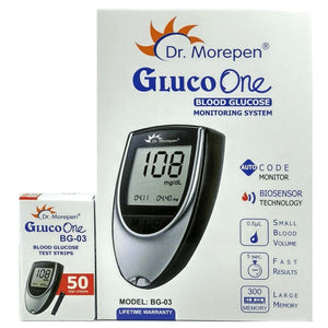 Dr Morepen BG 03 Gluco One Glucometer - Free 50 Strips