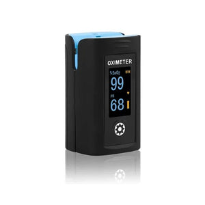Dr Morepen Pulse Oximeter PO-12A with dual oled display with pi fingertip (black)