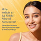 La Shield Pollution Protect Mineral Sunscreen Gel Spf 50, WHITE, 50 gram