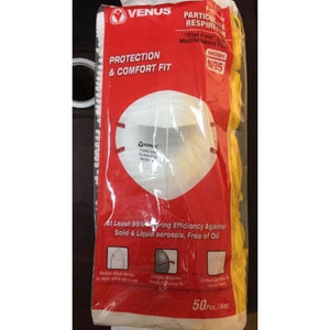 venus v 4400 Foldable Respirator Mask, Without Valve (50 Pieces)