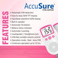 AccuSure Fetal Doppler Heart Rate Monitor, Headphone Jack Built in Speaker - (White and Pink).