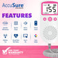 AccuSure Fetal Doppler Heart Rate Monitor, Headphone Jack Built in Speaker - (White and Pink).