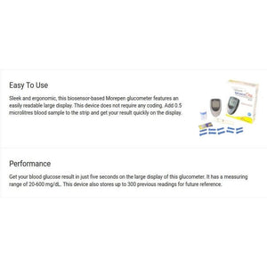 Dr Morepen GlucoOne Glucose Monitor Device BG 03 with 25 Strips