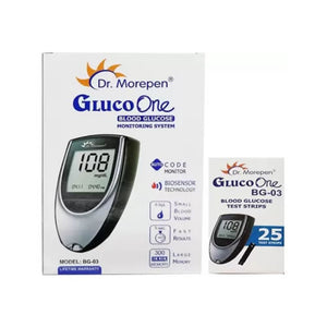 Dr Morepen GlucoOne Glucose Monitor Device BG 03 with 25 Strips