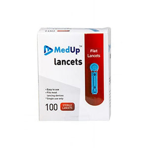 MedUp Flat Blood Lancet Needle - (100 Pieces)
