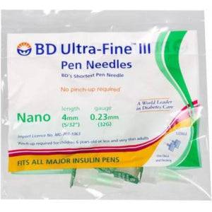 Bd Ultra Fine Pen Needles (green)